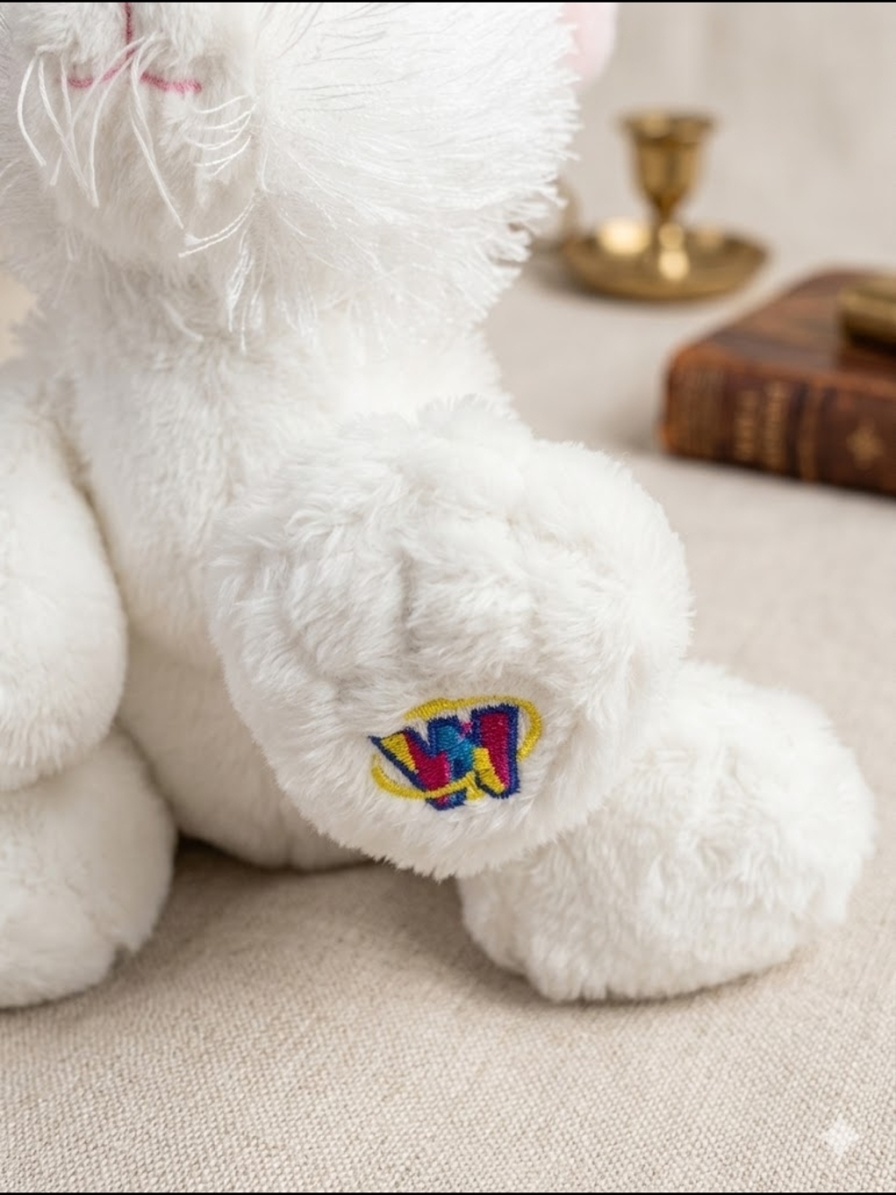 Webkinz White Rabbit Plush - Retired Classic (No Code) - Picture 4 of 7
